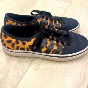 Adidas leopard sneakers size 6